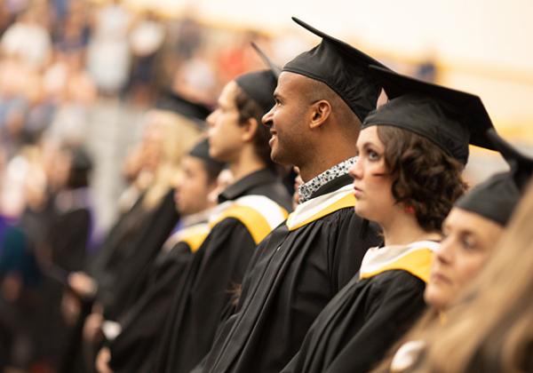 VIU grads at a ceremony